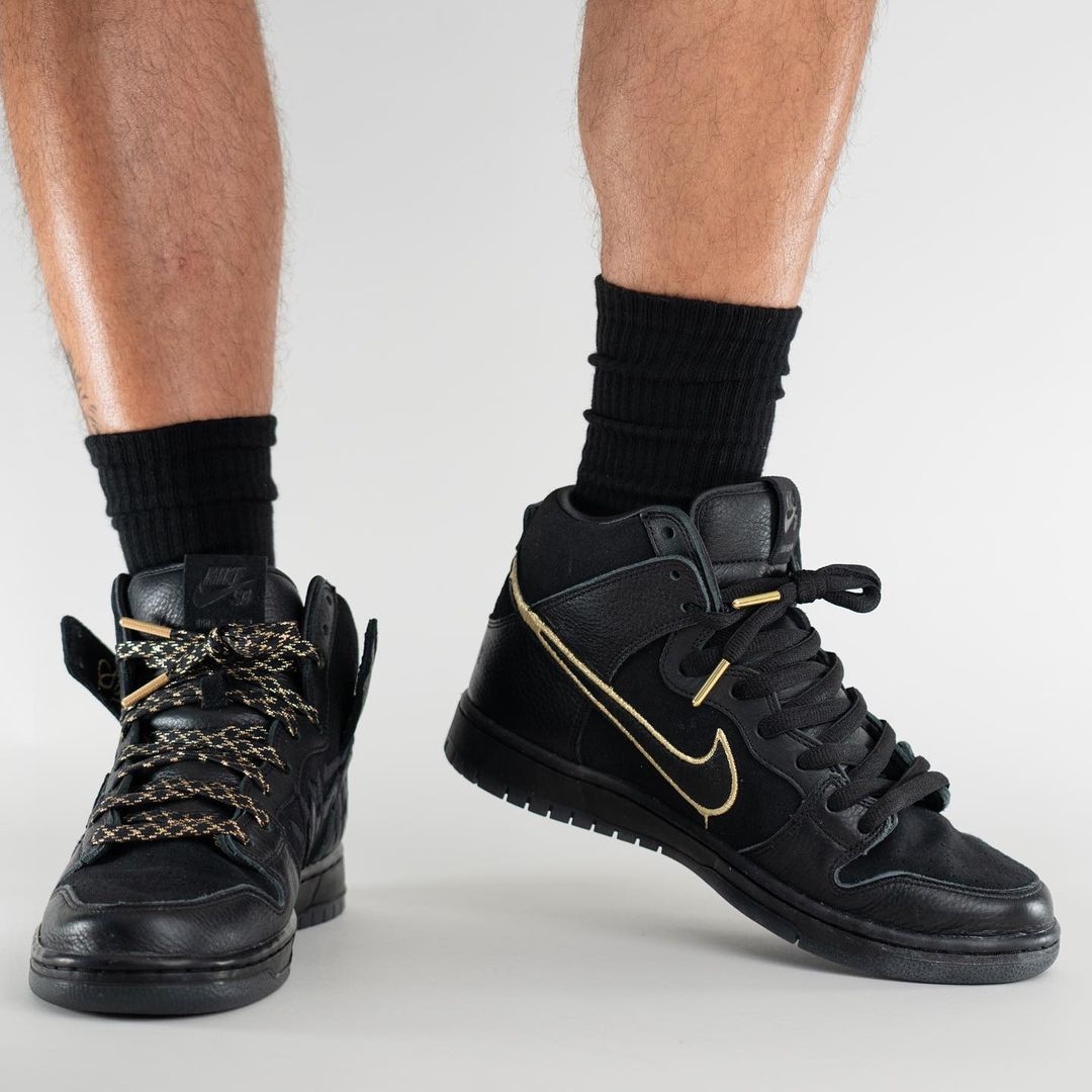 【国内 8/29 発売】ファウスト × ナイキ SB ダンク ハイ プロ QS “ブラック/メタリックゴールド” (Faust NIKE SB DUNK HIGH PRO QS “Black/Metallic Gold”) [DH7755-001]