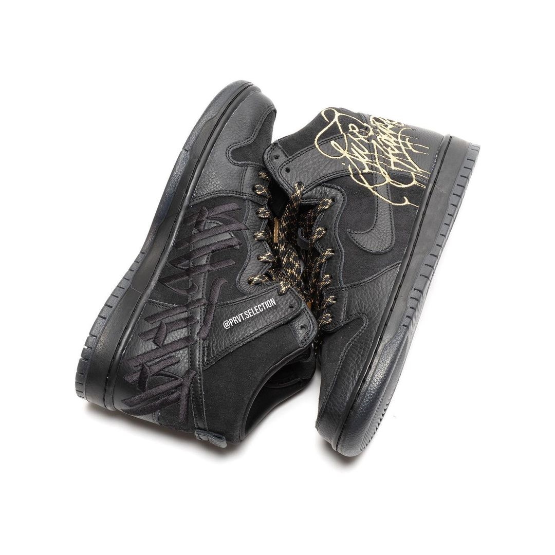 【国内 8/29 発売】ファウスト × ナイキ SB ダンク ハイ プロ QS “ブラック/メタリックゴールド” (Faust NIKE SB DUNK HIGH PRO QS “Black/Metallic Gold”) [DH7755-001]