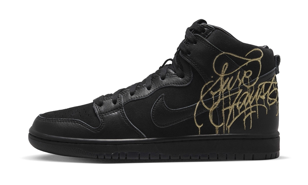 【国内 8/29 発売】ファウスト × ナイキ SB ダンク ハイ プロ QS “ブラック/メタリックゴールド” (Faust NIKE SB DUNK HIGH PRO QS “Black/Metallic Gold”) [DH7755-001]