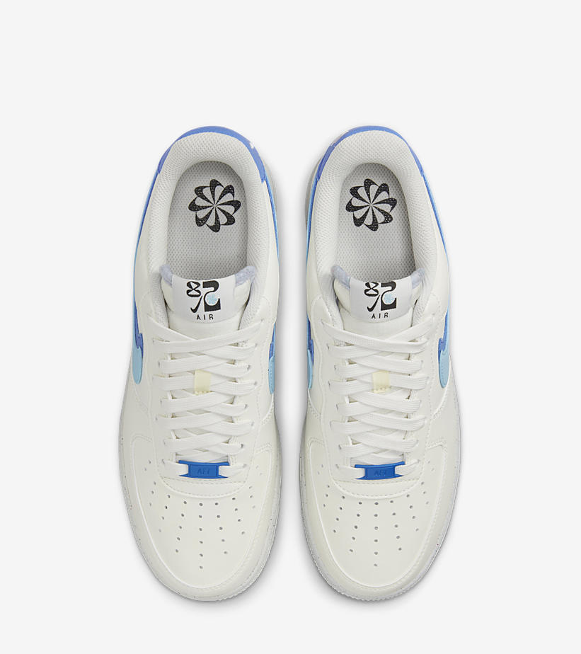 【国内 8/15 発売】ナイキ エア フォース 1 ロー “82/セイル/ロイヤル/ユニバーシティブルー” (NIKE AIR FORCE 1 LOW “82/Sail/Royal/University Blue”) [DO9786-100/DQ0359-100]