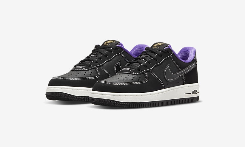 2022年 発売予定！ナイキ GS エア フォース 1 ロー "レイカーズ/ブラック" (NIKE GS AIR FORCE 1 LOW "Lakers/Black") [DQ0301-001]