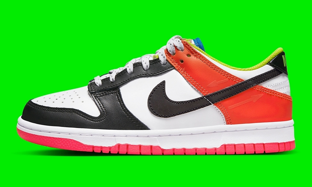 2022年 発売予定！ナイキ GS ダンク ロー “カートウィール/ブラック/オレンジ” (NIKE GS DUNK LOW “Cartwheel/Black/Orange”) [DV1752-101]