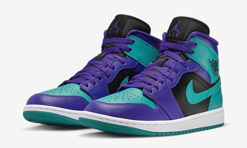 2022年 発売予定！ナイキ ウィメンズ エア ジョーダン 1 ミッド “ブラック/パープル” (NIKE WMNS AIR JORDAN 1 MID “Black/Purple”) [BQ6472-502]