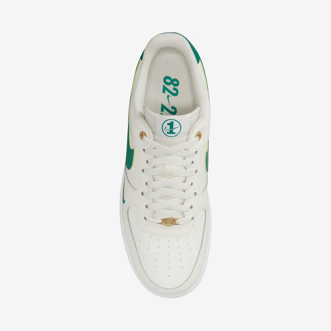 【国内 10/13 発売】ナイキ エア フォース 1 07 ロー “40周年/セイル/マラカイト” (NIKE AIR FORCE 1 07 LOW “40th/Sail/Malachite”) [DQ7658-101]