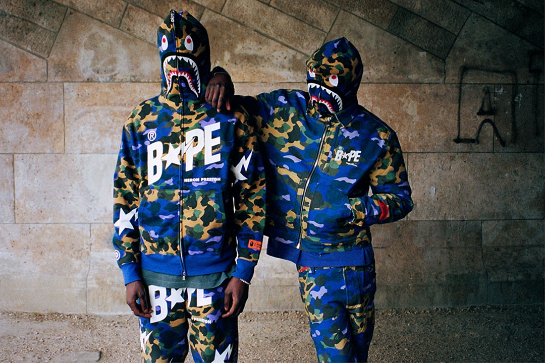 A BATHING APE × Heron Preston コラボが5/7 発売 (ア ベイシング エイプ ヘロン・プレストン)