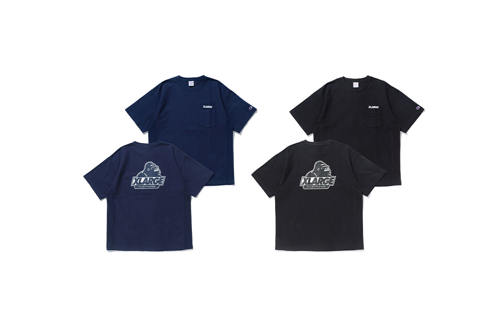 5/7 発売！XLARGE × Champion コラボレーション最新作のREVERSE WEAVE TEE/ショーツ ​(エクストララージ チャンピオン)