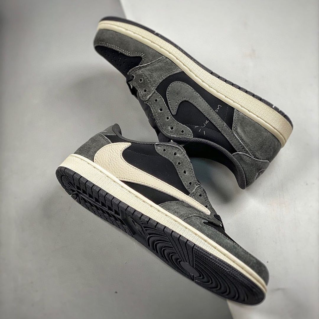 【国内 12/15 発売】トラビス・スコット × ナイキ エア ジョーダン 1 ロー OG “ブラック/ファントム” (TRAVIS SCOTT NIKE AIR JORDAN 1 LOW OG “Black/Phantom”) [DM7866-001]