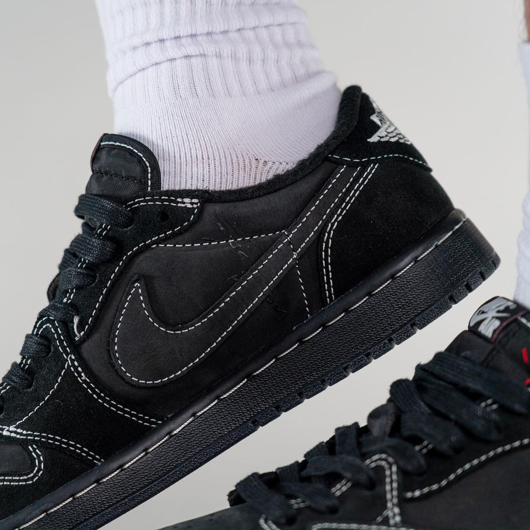 【国内 12/15 発売】トラビス・スコット × ナイキ エア ジョーダン 1 ロー OG “ブラック/ファントム” (TRAVIS SCOTT NIKE AIR JORDAN 1 LOW OG “Black/Phantom”) [DM7866-001]