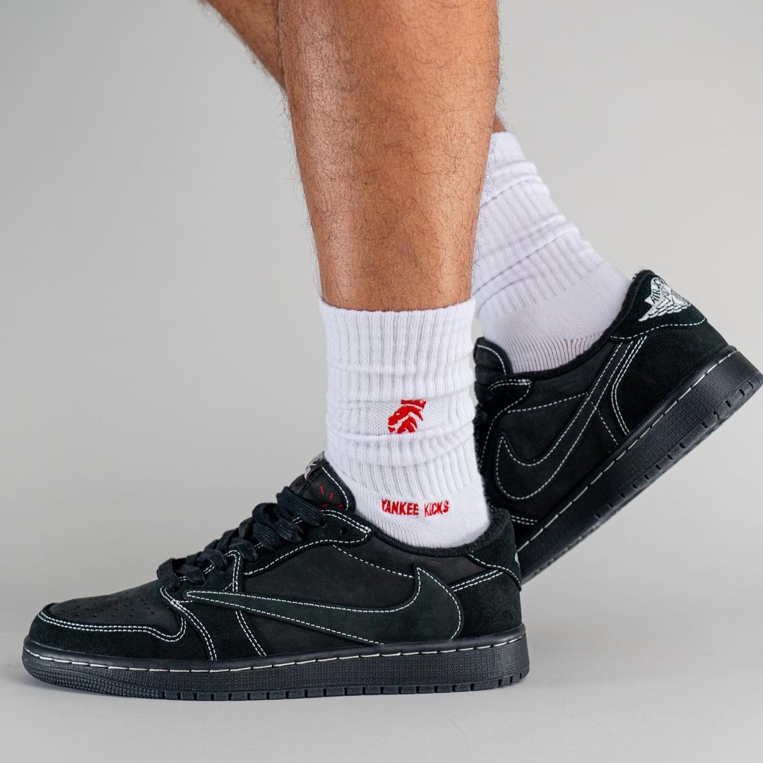 【国内 12/15 発売】トラビス・スコット × ナイキ エア ジョーダン 1 ロー OG “ブラック/ファントム” (TRAVIS SCOTT NIKE AIR JORDAN 1 LOW OG “Black/Phantom”) [DM7866-001]