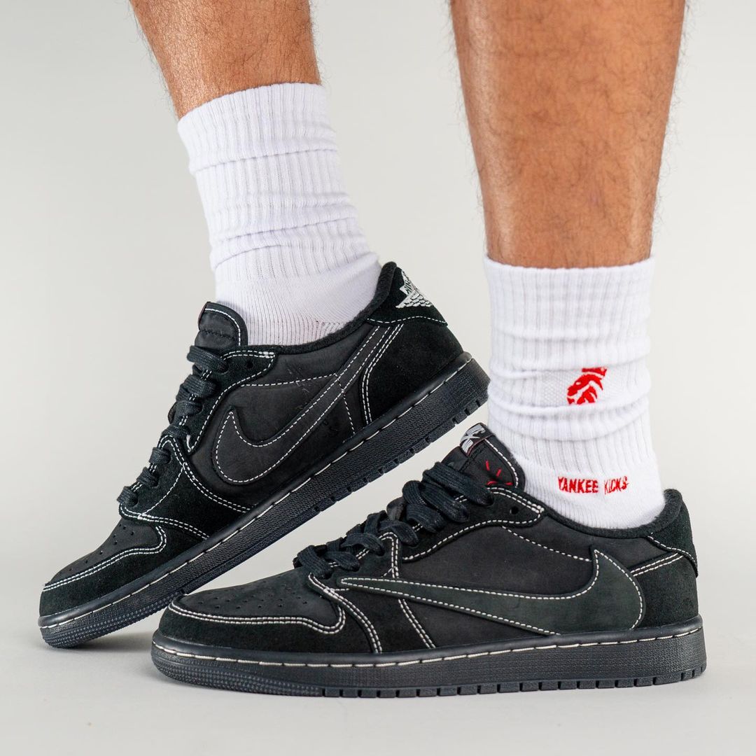 【国内 12/15 発売】トラビス・スコット × ナイキ エア ジョーダン 1 ロー OG “ブラック/ファントム” (TRAVIS SCOTT NIKE AIR JORDAN 1 LOW OG “Black/Phantom”) [DM7866-001]