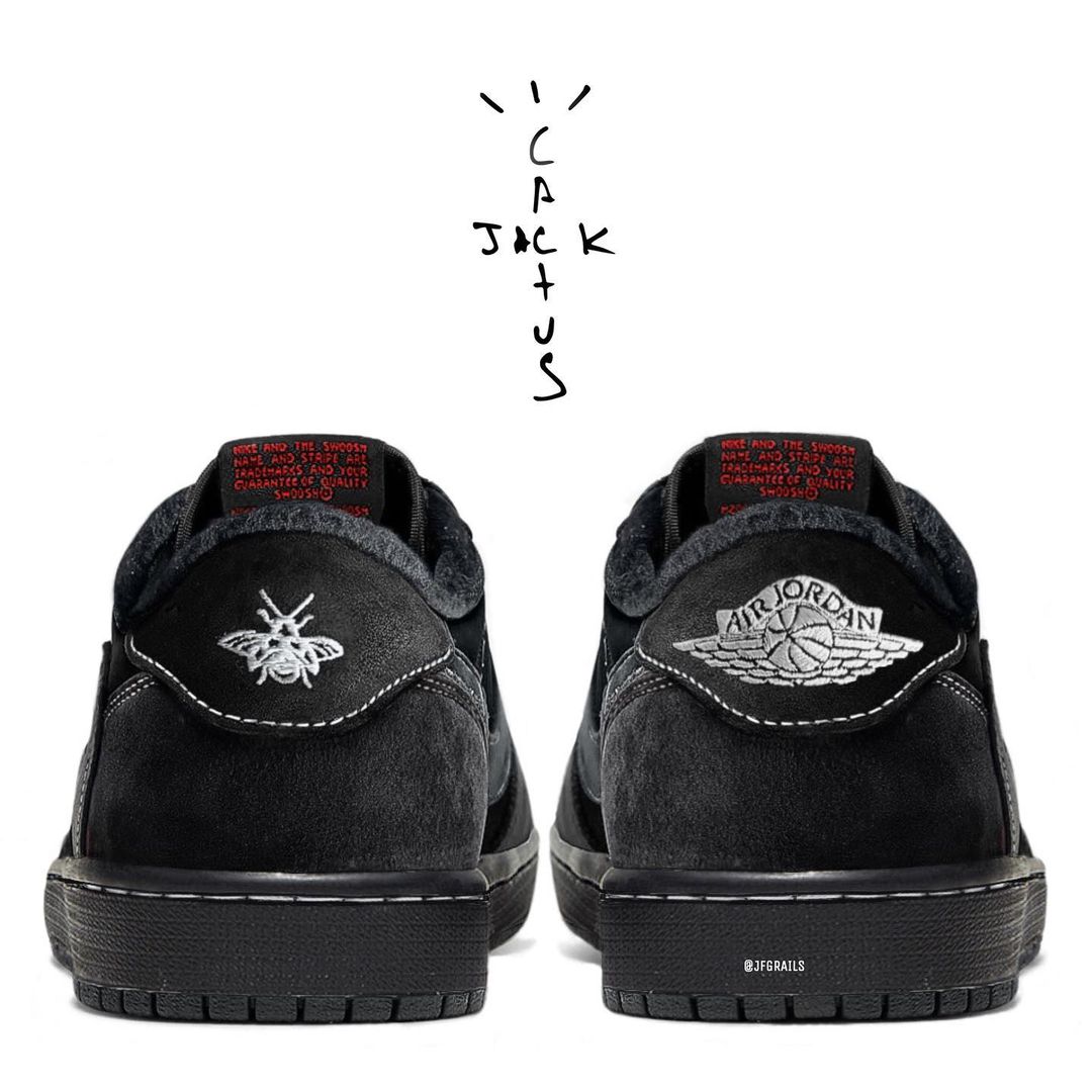 【国内 12/15 発売】トラビス・スコット × ナイキ エア ジョーダン 1 ロー OG “ブラック/ファントム” (TRAVIS SCOTT NIKE AIR JORDAN 1 LOW OG “Black/Phantom”) [DM7866-001]