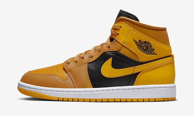 【国内 8/5 発売】ナイキ ウィメンズ エア ジョーダン 1 ミッド “ユニバーシティゴールド” (NIKE WMNS AIR JORDAN 1 MID “University Gold”) [BQ6472-700]