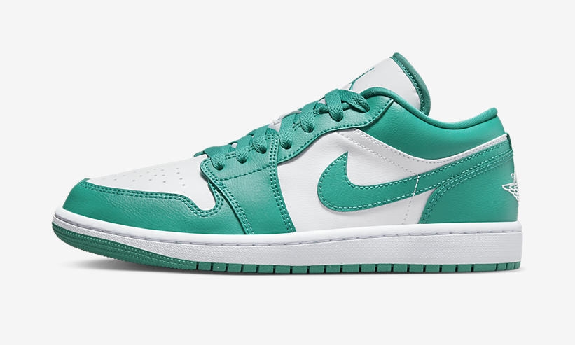 【国内 7/7 発売】ナイキ ウィメンズ エア ジョーダン 1 ロー “ホワイト/ターコイズ” (NIKE WMNS AIR JORDAN 1 LOW “White/Turquoise”) [DC0774-132]