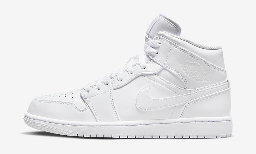 2022年 発売予定！ナイキ エア ジョーダン 1 ミッド “トリプルホワイト” (NIKE AIR JORDAN 1 MID “Triple White”) [554724-136]