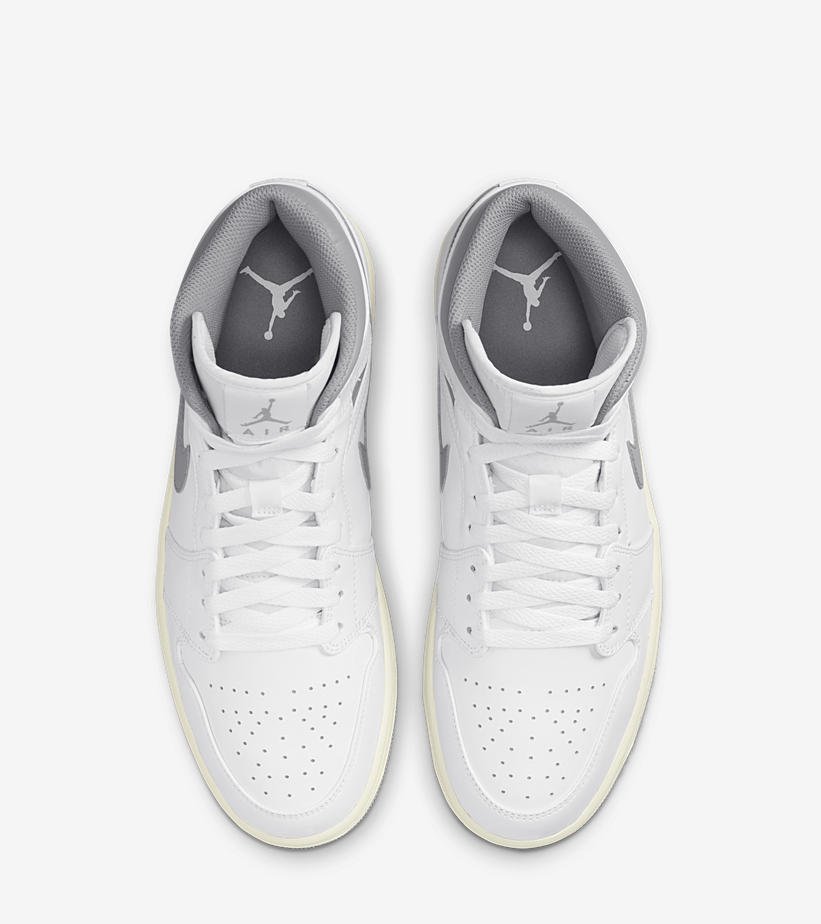 【国内 7/23 発売】ナイキ エア ジョーダン 1 ミッド “ビンテージグレー” (NIKE AIR JORDAN 1 MID “Vintage Grey”) [554724-135]