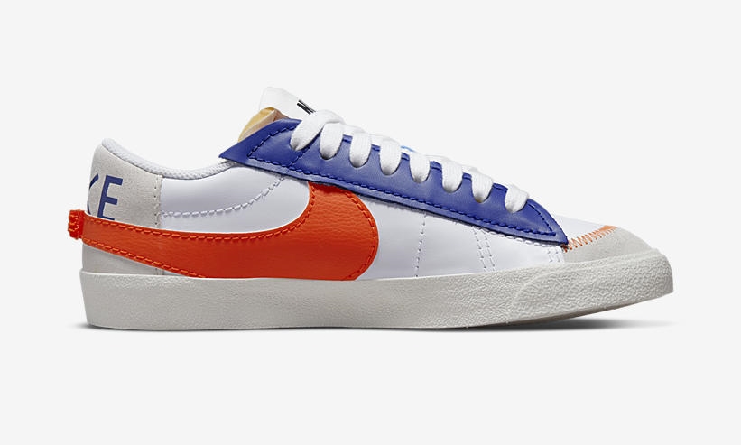 海外発売！ナイキ ブレーザー ロー 77 ジャンボ “セイル/ダークロイヤルブルー/セーフティオレンジ” (NIKE BLAZER LOW JUMBO 77 “Sail/Dark Royal Blue/Safety Orange”) [DQ8769-100]