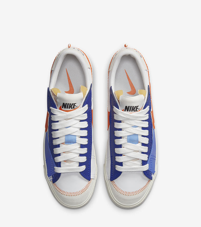 海外発売！ナイキ ブレーザー ロー 77 ジャンボ “セイル/ダークロイヤルブルー/セーフティオレンジ” (NIKE BLAZER LOW JUMBO 77 “Sail/Dark Royal Blue/Safety Orange”) [DQ8769-100]