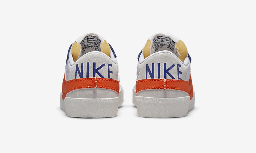 海外発売！ナイキ ブレーザー ロー 77 ジャンボ “セイル/ダークロイヤルブルー/セーフティオレンジ” (NIKE BLAZER LOW JUMBO 77 “Sail/Dark Royal Blue/Safety Orange”) [DQ8769-100]