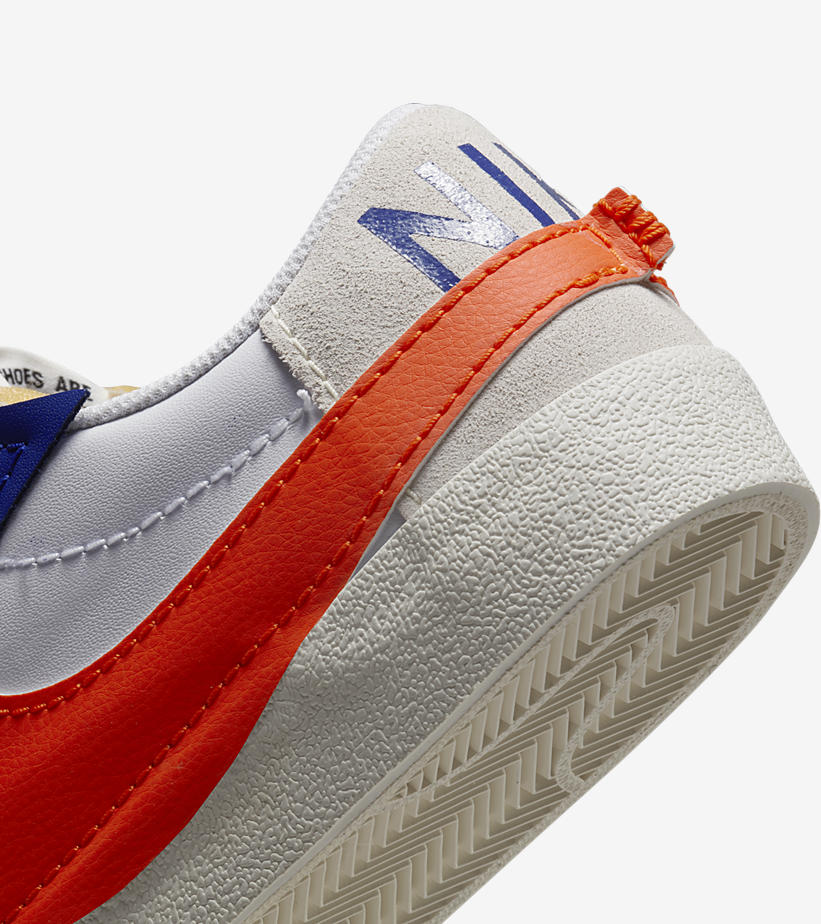 海外発売！ナイキ ブレーザー ロー 77 ジャンボ “セイル/ダークロイヤルブルー/セーフティオレンジ” (NIKE BLAZER LOW JUMBO 77 “Sail/Dark Royal Blue/Safety Orange”) [DQ8769-100]