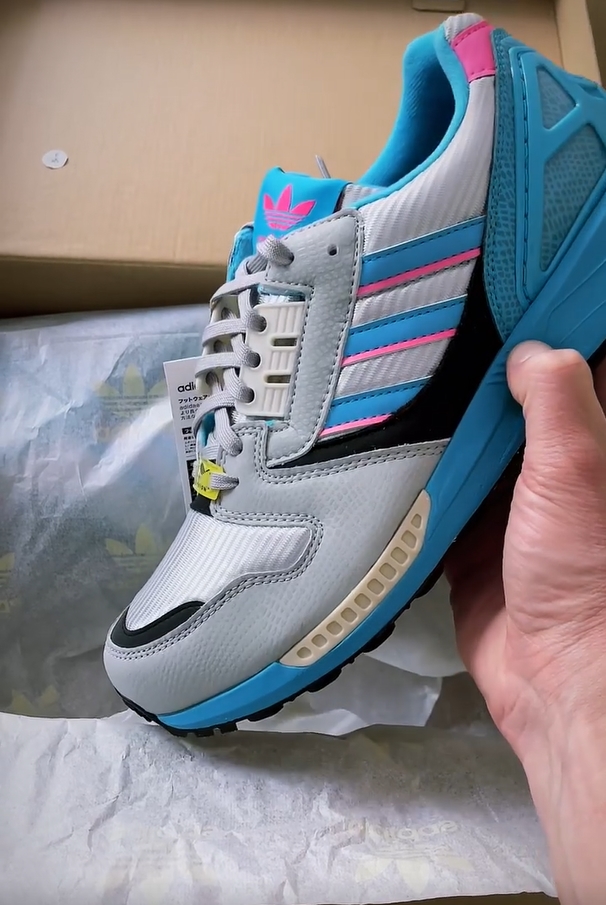 【国内 5/14 発売】atmos × adidas Originals ZX 8000 “G-SNK 5” TJ (アトモス アディダス オリジナルス ゼットエックス 8000 “グロー”) [GY4853]