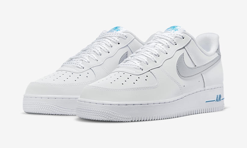 2022年 発売予定！ナイキ エア フォース 1 07 ロー “ホワイト/グレー/ブルー” (NIKE AIR FORCE 1 07 LOW “White/Grey/Blue”) [DR0142-100]