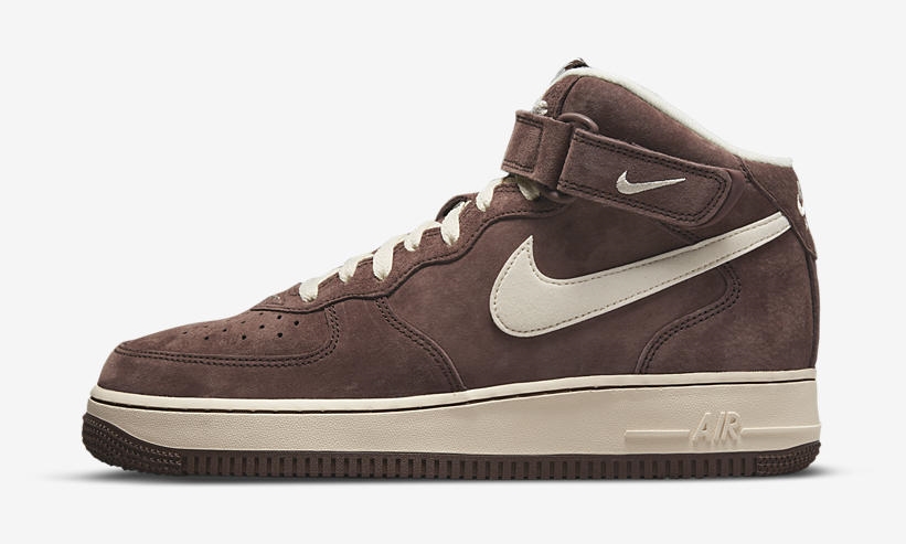 【国内 6/9 発売】ナイキ エア フォース 1 07 ミッド QS “チョコレート” (NIKE AIR FORCE 1 07 MID QS “Chocolate”) [DM0107-200]