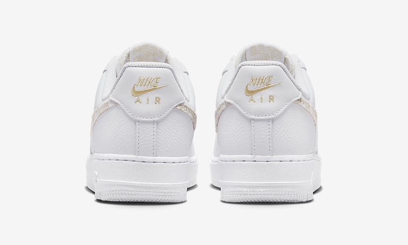 【国内 7/1 発売】ナイキ エア フォース 1 ロー “フラワースウッシュ/ホワイト/ゴールド” (NIKE AIR FORCE 1 LOW “Flower Swoosh/White/Gold”) [DO9458-100]