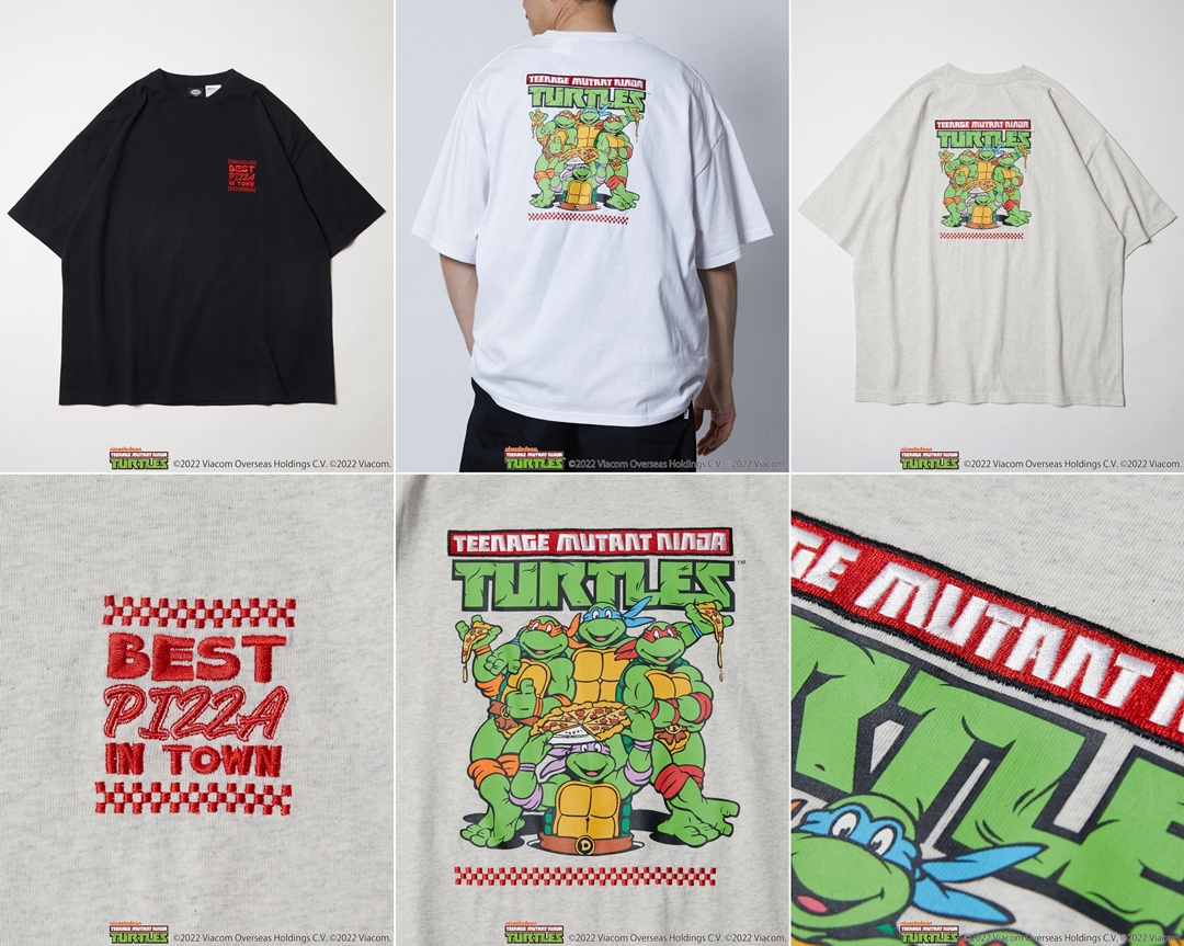 6月下旬発売！FREAK’S STORE × TEENAGE MUTANT NINJA TURTLES 別注 ビッグシルエット バックプリント クルーネックTEE (フリークスストア ミュータント・ニンジャ・タートルズ)