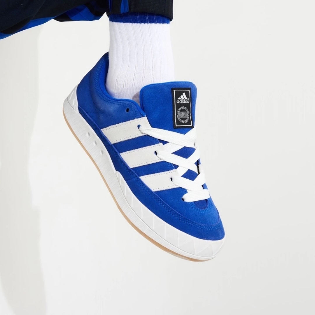 【国内 6/11、6/14 発売】atmos × adidas ADIMATIC “Blue” (アトモス アディダス アディマティック “ブルー”) [GX1828]