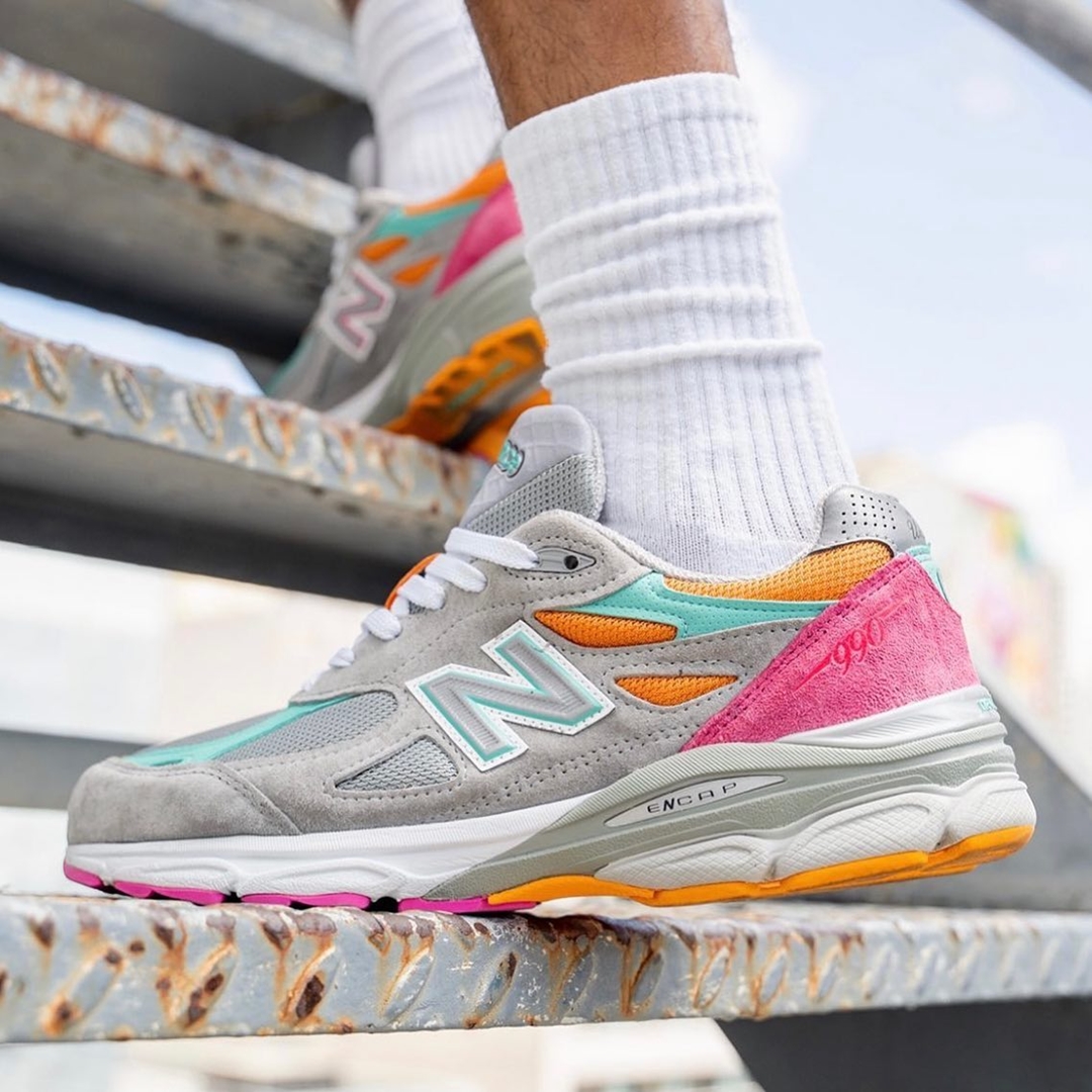 海外 5/27 発売！DTLR × New Balance M990v3 “Miami Drive” (ニューバランス)