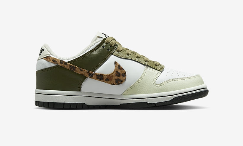 海外 9/7 発売予定！ナイキ GS ダンク ロー “レオパード/ホワイト/カーキ” (NIKE WMNS DUNK LOW “Leopard/White/Kahki”) [DX9282-100]