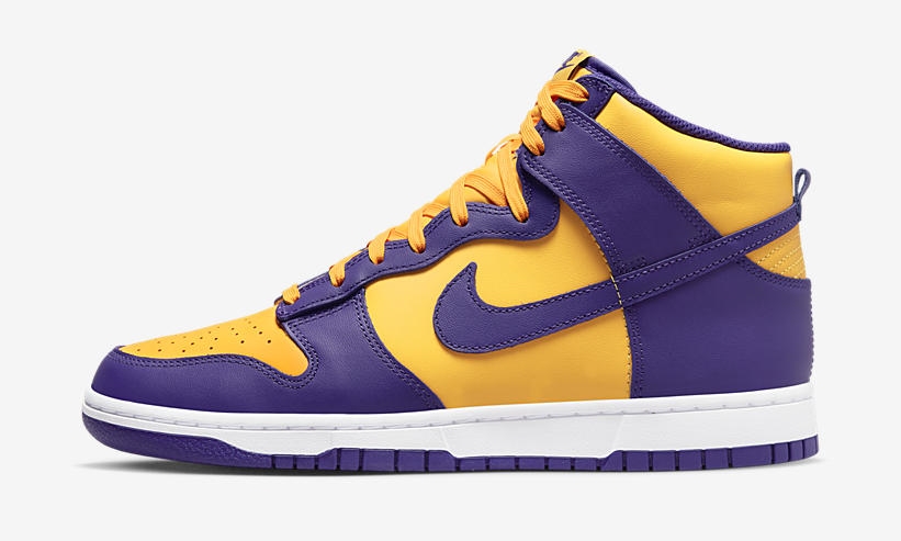 【国内 8/20 発売】ナイキ ダンク ハイ レトロ “レイカーズ/コートパープル” (NIKE DUNK HIGH RETRO “Lakers/Court Purple”) [DD1399-500]