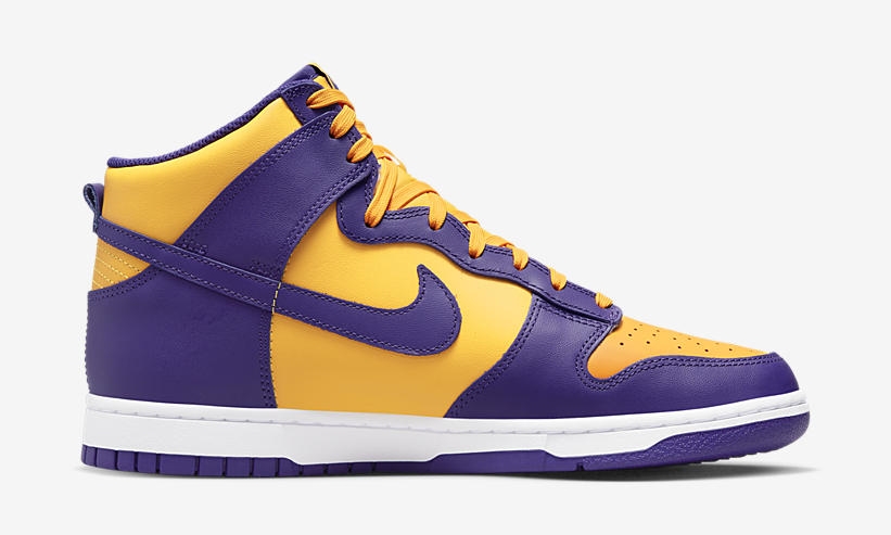 【国内 8/20 発売】ナイキ ダンク ハイ レトロ “レイカーズ/コートパープル” (NIKE DUNK HIGH RETRO “Lakers/Court Purple”) [DD1399-500]