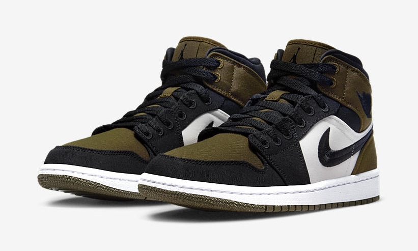 【国内 9/1 発売】ナイキ ウィメンズ エア ジョーダン 1 ミッド SE “ライトオリーブ/ブラック” (NIKE WMNS AIR JORDAN 1 MID SE “Light Olive/Black”) [DV0427-301]