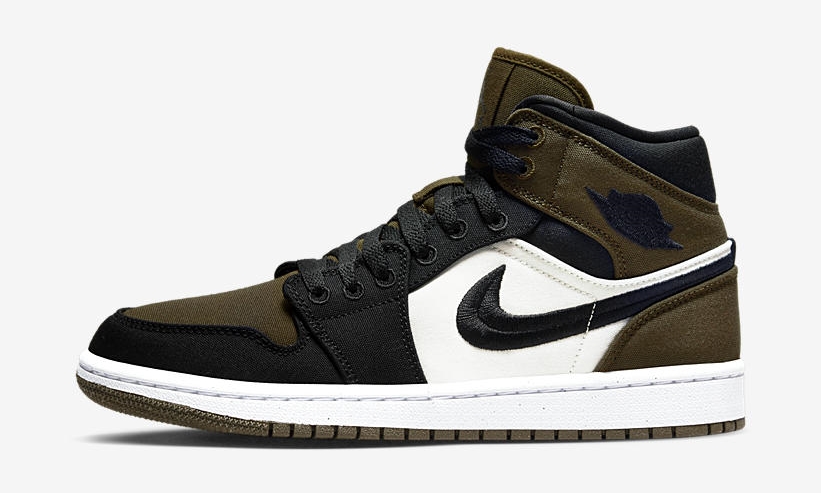 【国内 9/1 発売】ナイキ ウィメンズ エア ジョーダン 1 ミッド SE “ライトオリーブ/ブラック” (NIKE WMNS AIR JORDAN 1 MID SE “Light Olive/Black”) [DV0427-301]