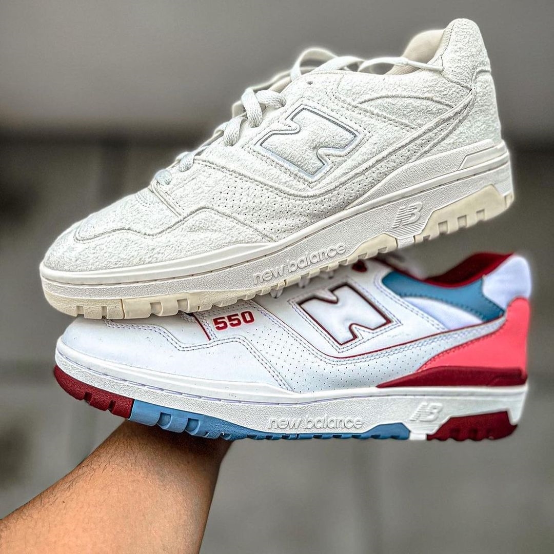 【サンプル】ニューバランス × エメ レオン ドレ BB550 “ホワイト/スエード” (New Balance × Aimé Leon Dore BB550 “White Suede”)