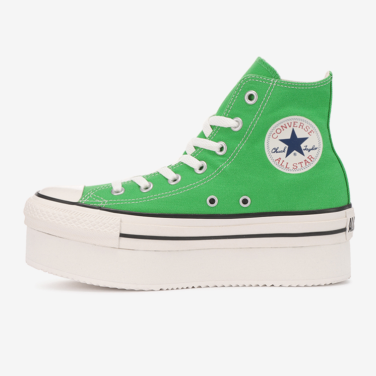 5/24 発売！ライトグリーン/ブラックの最新カラー！厚底 EVAソールを採用した CONVERSE ALL STAR CHUNKYLINE HI (コンバース オールスター チャンキーライン HI)