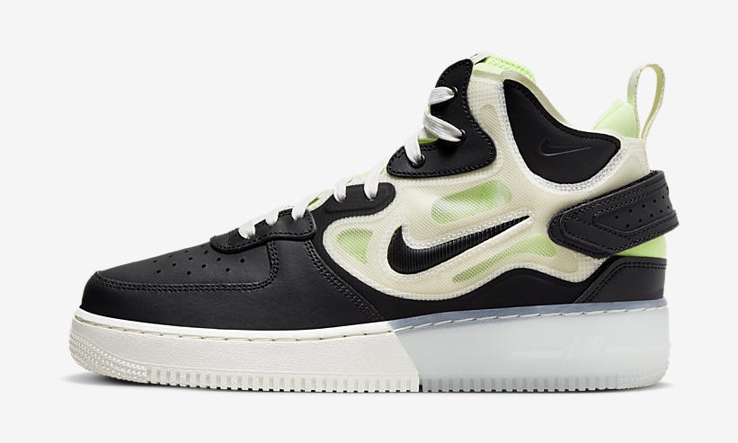 2022年 発売予定！ナイキ エア フォース 1 ミッド リアクト “ブラック/ネオングリーン” (NIKE AIR FORCE 1 MID REACT “Black/Neon Green”) [DQ1872-100]