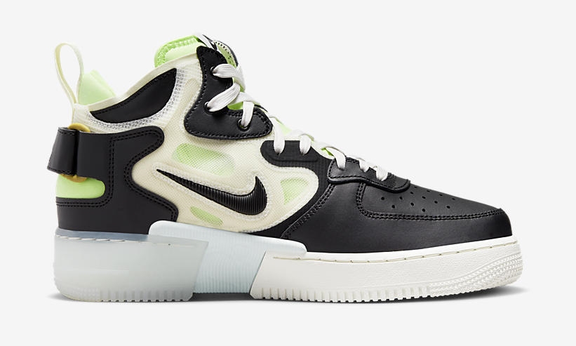 2022年 発売予定！ナイキ エア フォース 1 ミッド リアクト “ブラック/ネオングリーン” (NIKE AIR FORCE 1 MID REACT “Black/Neon Green”) [DQ1872-100]