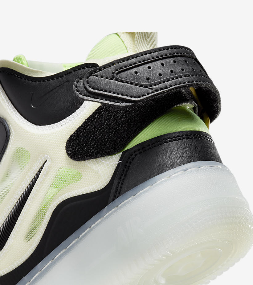 2022年 発売予定！ナイキ エア フォース 1 ミッド リアクト “ブラック/ネオングリーン” (NIKE AIR FORCE 1 MID REACT “Black/Neon Green”) [DQ1872-100]