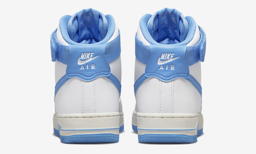 【国内 8/23 発売】ナイキ ウィメンズ エア フォース 1 ハイ QS “ホワイト/ユニバーシティブルー” (NIKE WMNS AIR FORCE 1 HIGH QS “White/University Blue”) [DX3805-100]