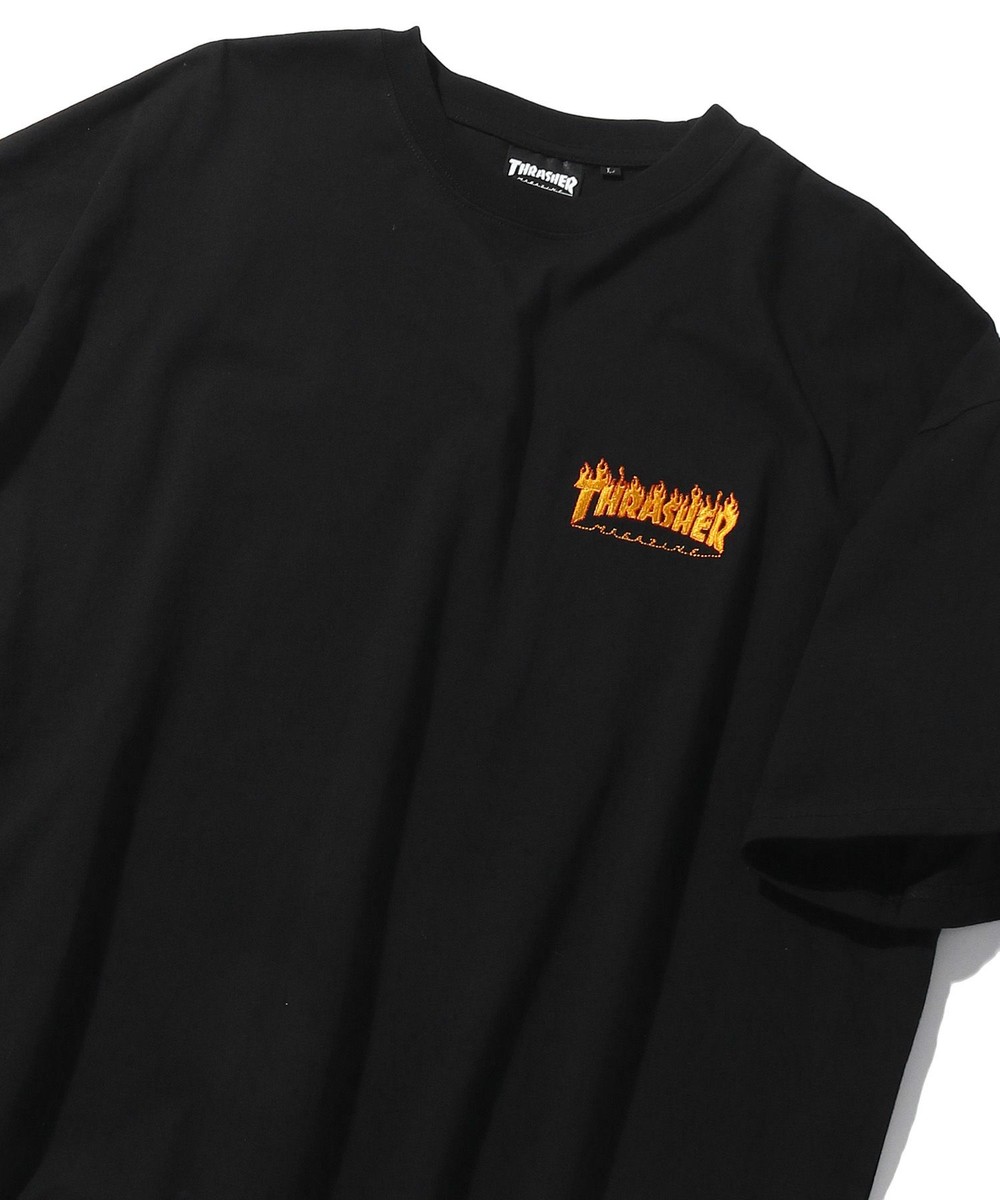 THRASHER × FREAK’S STORE 背中や胸元に施されたフレイムロゴ刺繍 TEEが発売 (スラッシャー フリークスストア)