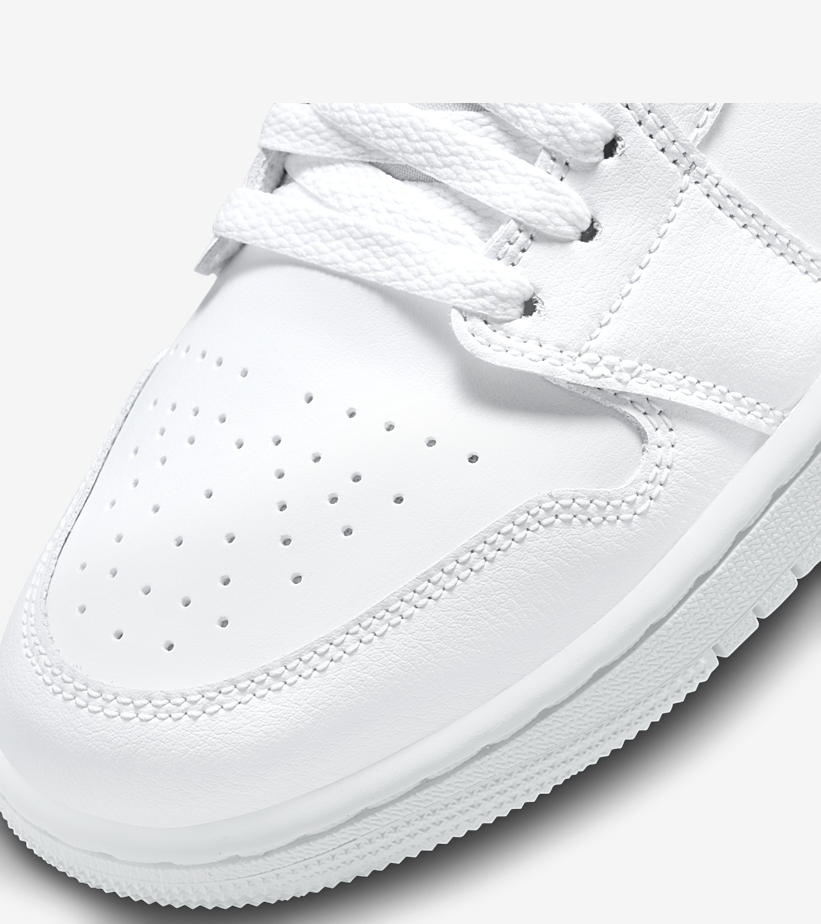 【国内 9/14 発売】ナイキ エア ジョーダン 1 ロー “トリプルホワイト” (NIKE AIR JORDAN 1 LOW “Triple White”) [DV0990-111]