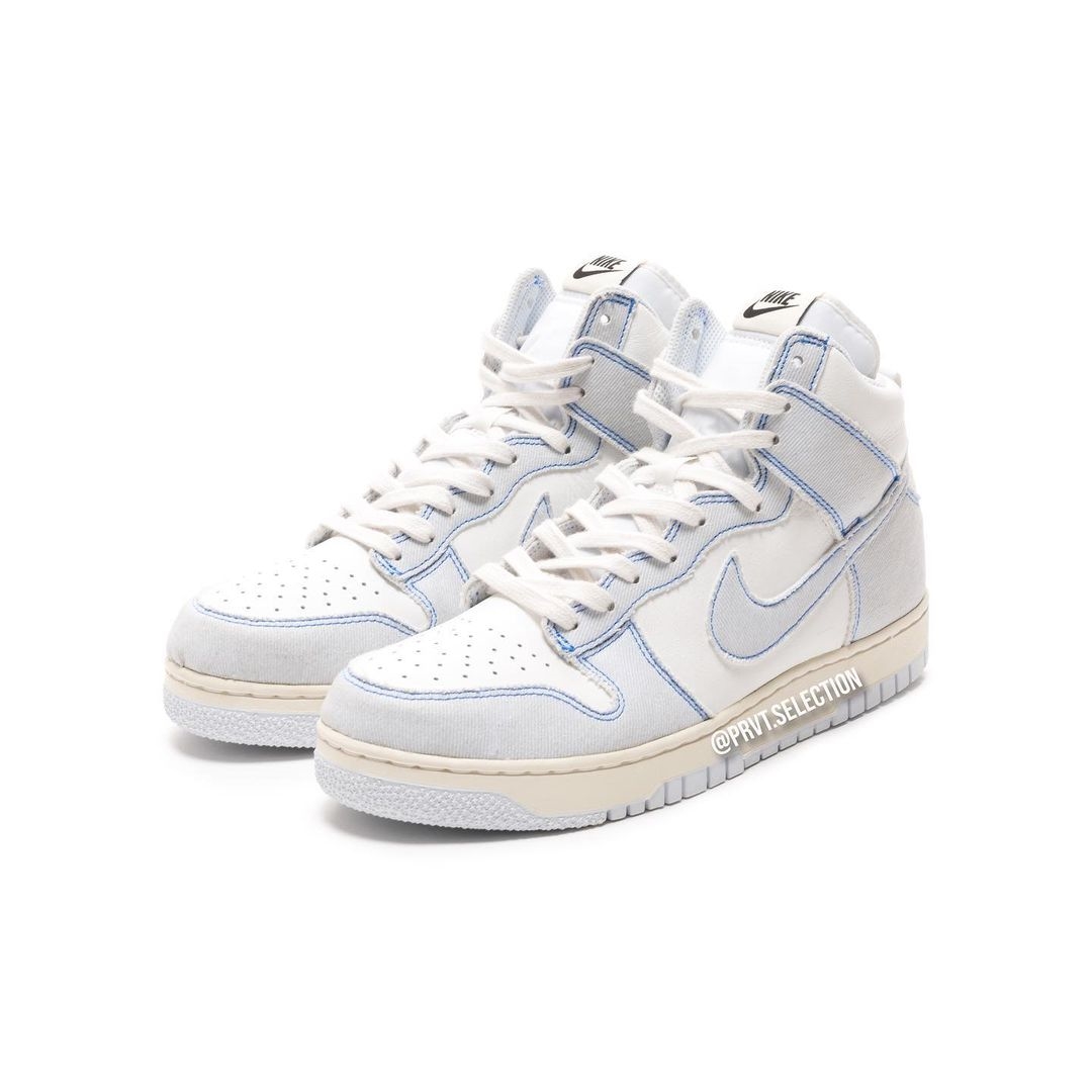 【国内 11/21 発売】ナイキ ダンク ハイ 1985 “ホワイト/ブルーデニム” (NIKE DUNK HIGH 1985 “White/Blue Denim”) [DQ8799-101]