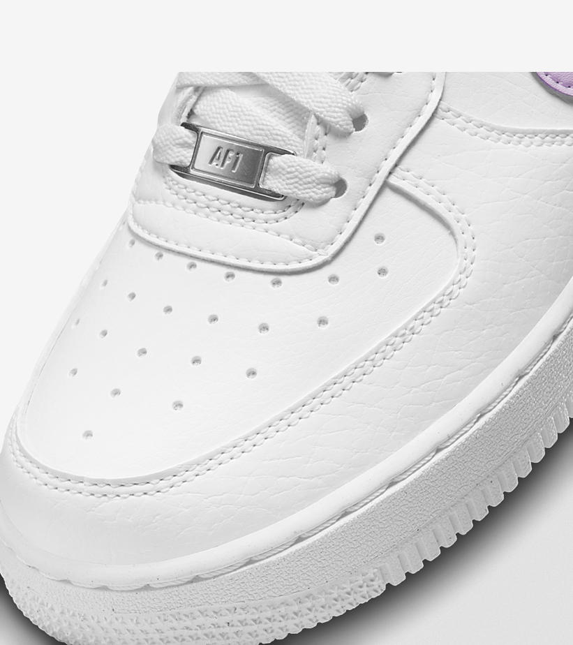 【国内 6/16 発売】ナイキ エア フォース 1 ロー “ネクスト ネイチャー/ホワイト/ライラック” (NIKE AIR FORCE 1 LOW “Next Nature/White/Lilac”) [DN1430-105]