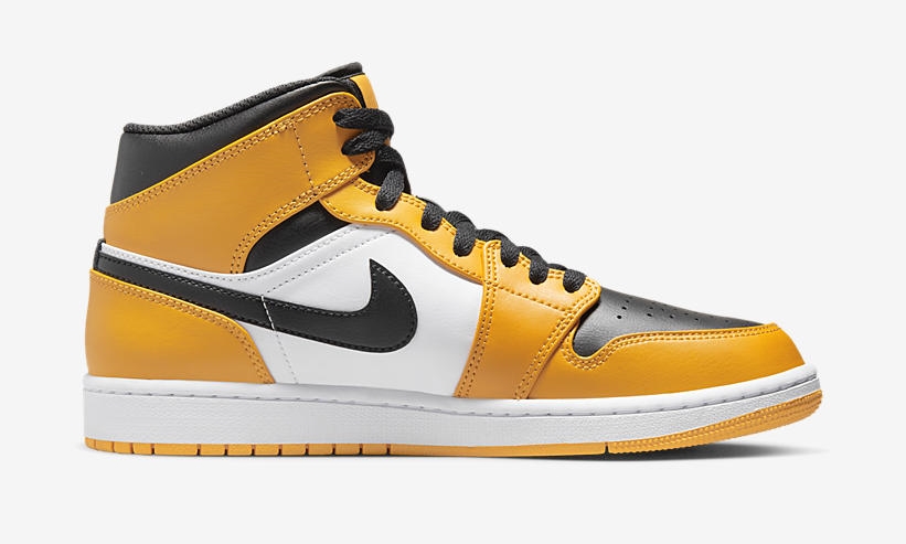 【国内 8/20 発売】ナイキ エア ジョーダン 1 ミッド “イエロートゥ” (NIKE AIR JORDAN 1 MID “Yellow Toe”) [554724-701/554725-701]