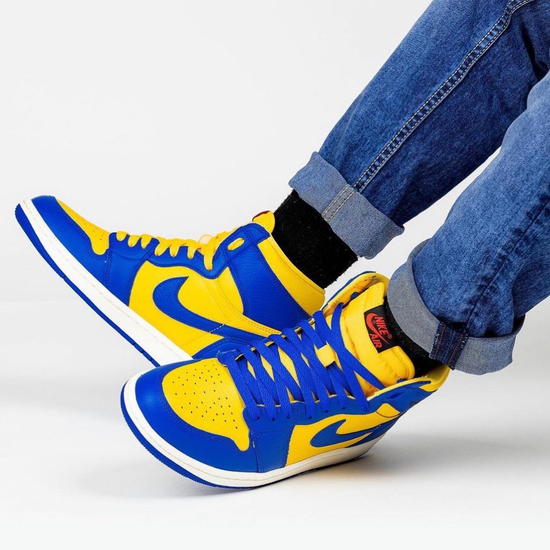 【国内 2/17 発売】ナイキ ウィメンズ エア ジョーダン 1 ハイ OG “リバースレイニー” (NIKE WMNS AIR JORDAN 1 HIGH OG “Reverse Laney”) [FD2596-700]