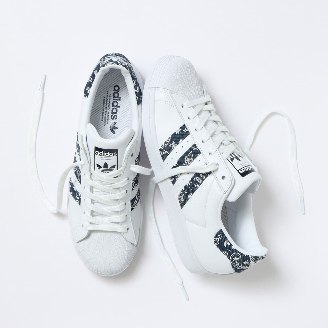 ABC-MART 限定！adidas Originals SUPERSTAR PAISLEY “White/Green/Navy” (アディダス オリジナルス スーパースター ペイズリー “ホワイト/グリーン/ネイビー”) [HP5508/HP5509]