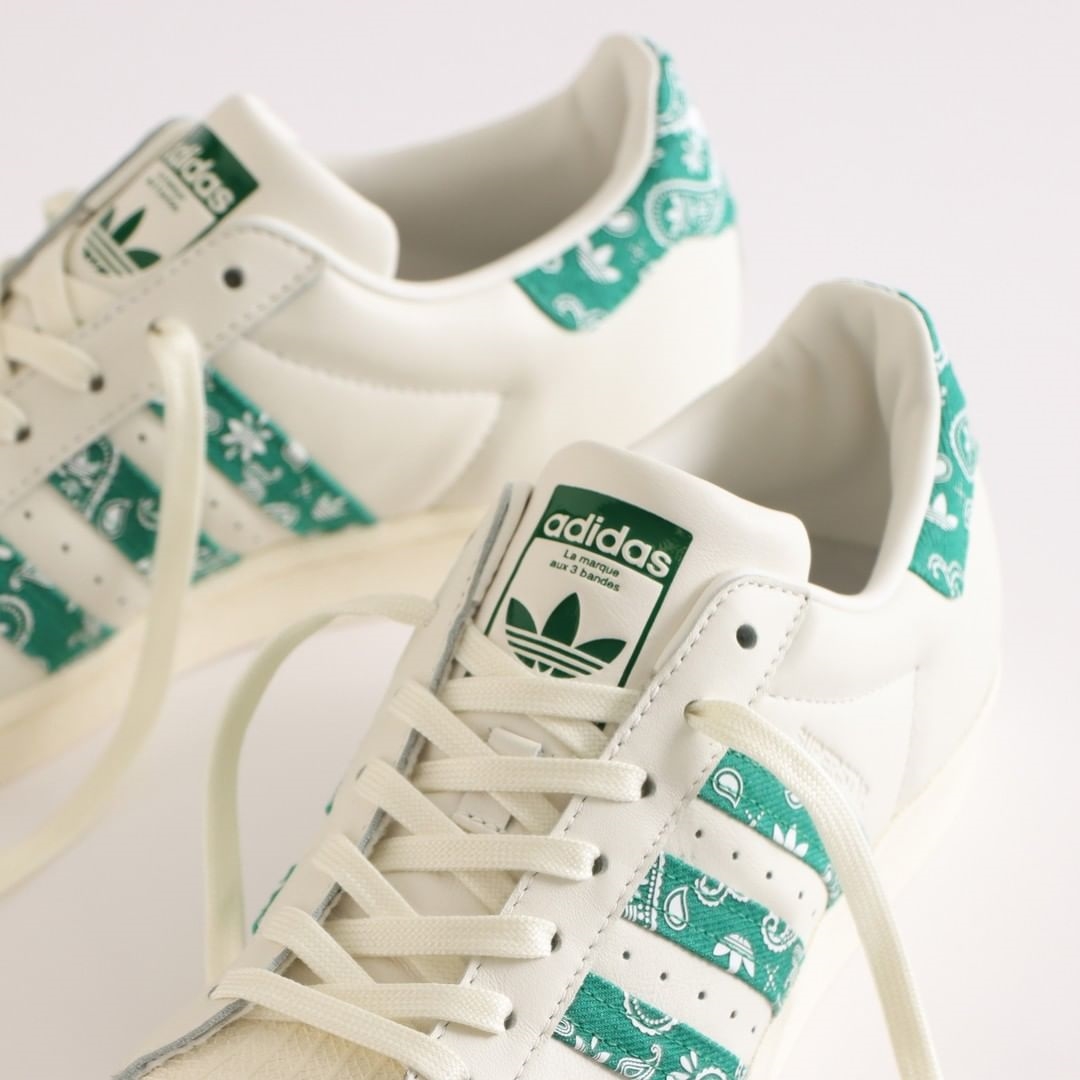 ABC-MART 限定！adidas Originals SUPERSTAR PAISLEY “White/Green/Navy” (アディダス オリジナルス スーパースター ペイズリー “ホワイト/グリーン/ネイビー”) [HP5508/HP5509]