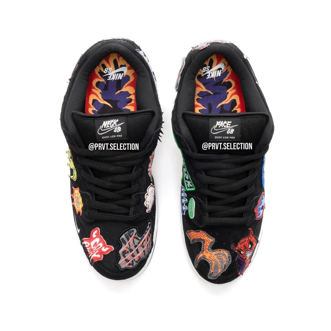 【国内 11/3 発売】ネック・フェイス × ナイキ SB ダンク ロー プロ “ブラック” (NECK FACE NIKE SB DUNK LOW PRO “Black”) [DQ4488-001]